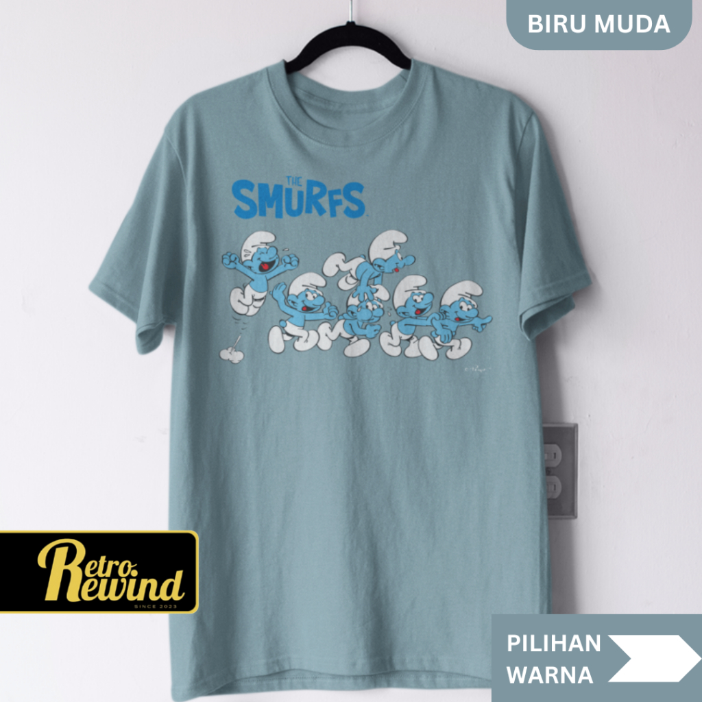 Smurf8 Comic T-Shirt Adult T-Shirt Size S - 7XL Big Size Jumbo and Childrens T-Shirt Size XS - XL (อ