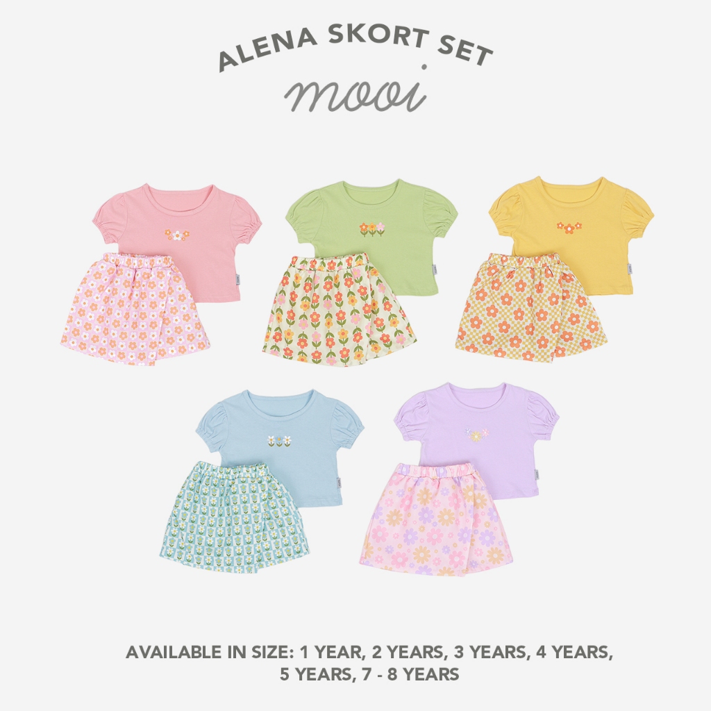 [Mikana] Mooi Girls Suit ชุด Alena Skort