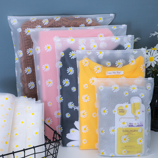 ZIPLOCK ORGANIZER BAG / ZIPLOCK TRAVEL BAG DAISY MOTIF / ZIPLOCK STAGE BAG