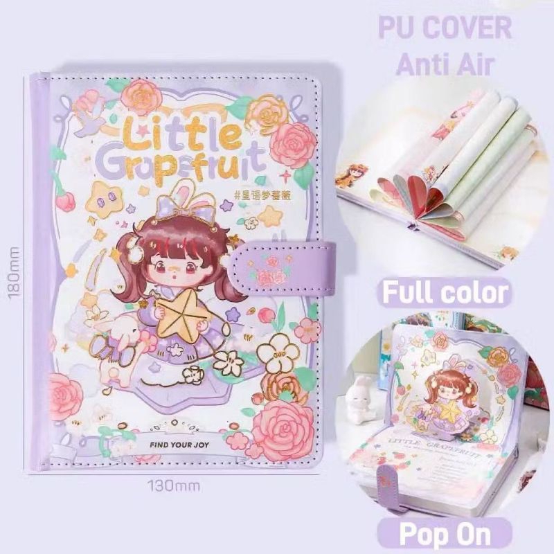 Eternal Summer Journal A5 / pop up Journal / สมุดบันทึกน่ารัก / สมุดบันทึกตัวละคร