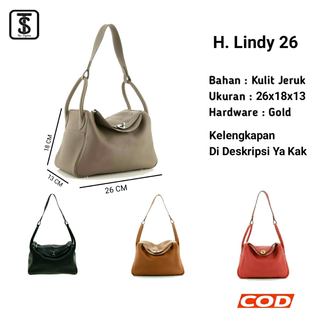 กระเป๋า 26Hermes Lindy Size 26 Premium | กระเป๋าสะพายข้างและสะพายข้างผู้หญิงนําเข้า