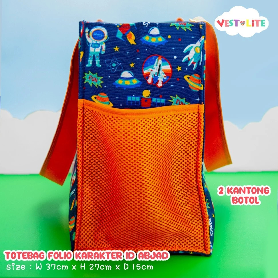 กระเป๋าสะพาย TOTEBAG Vest with ID card/alphabet U2023