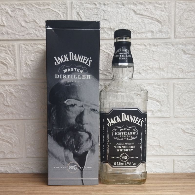Jack Daniels Master Distiller No. ขวดเปล่า 5 ขวด + กล่อง 1 ลิตร