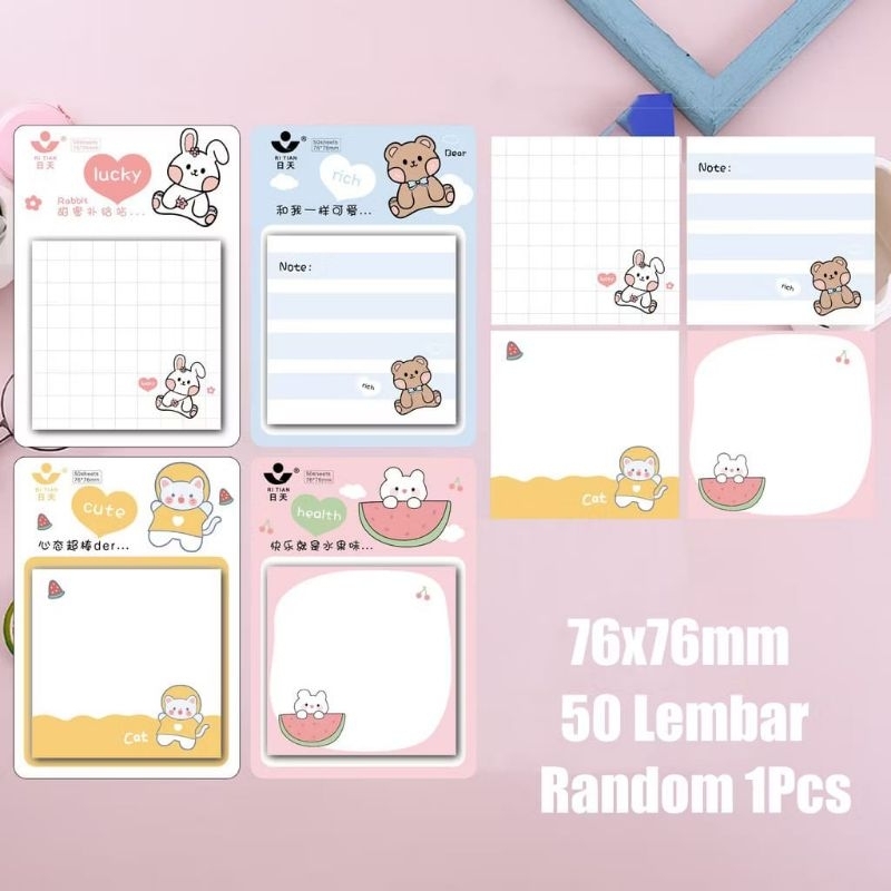 Sticky Notes ลายการ์ตูน EE28