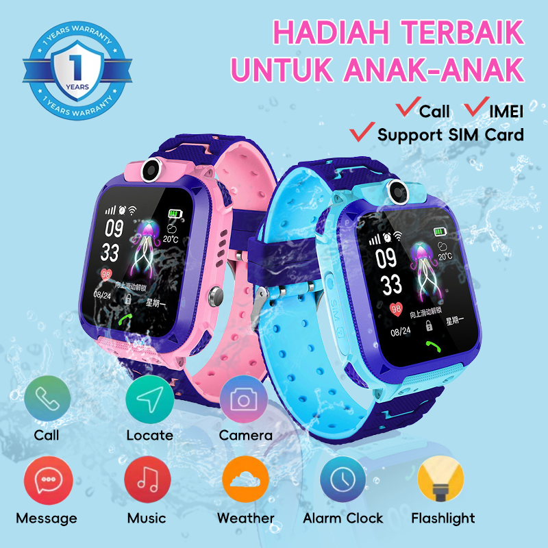 [พร้อมกันน้ํา IP67/Smartwatch นาฬิกาเด็กสําหรับโทรศัพท์-Gps Digital Waterproof Kids