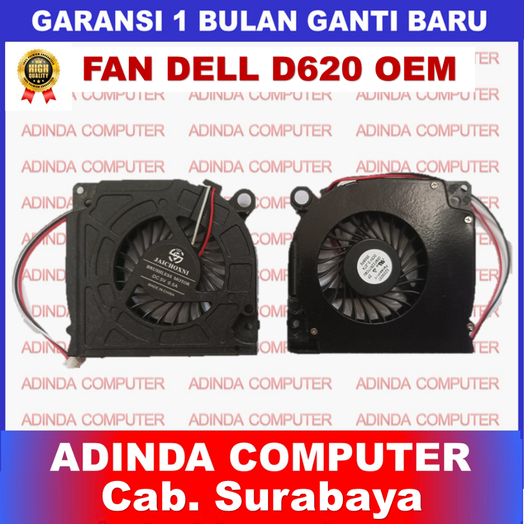 พัดลมระบายความร้อน Dell LATITUDE D620 D630 D631 Inspiron 1525 OEM