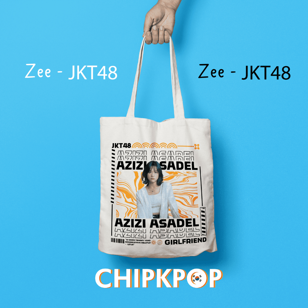 [ ZEE SET PACKAGE] [JKT48] I OSHI ZEE JKT 48 FANMADE TOTEBAG I JKT 48 OSHI ZEE I JKT 48 WHITE TOTEBA