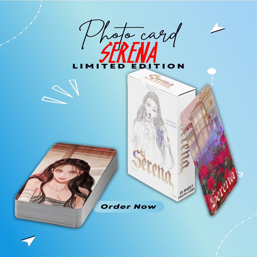 ชุดโฟโต้การ์ด SERENA SERENITY MANHWA SERENA PREMIUM 25 แผ่น