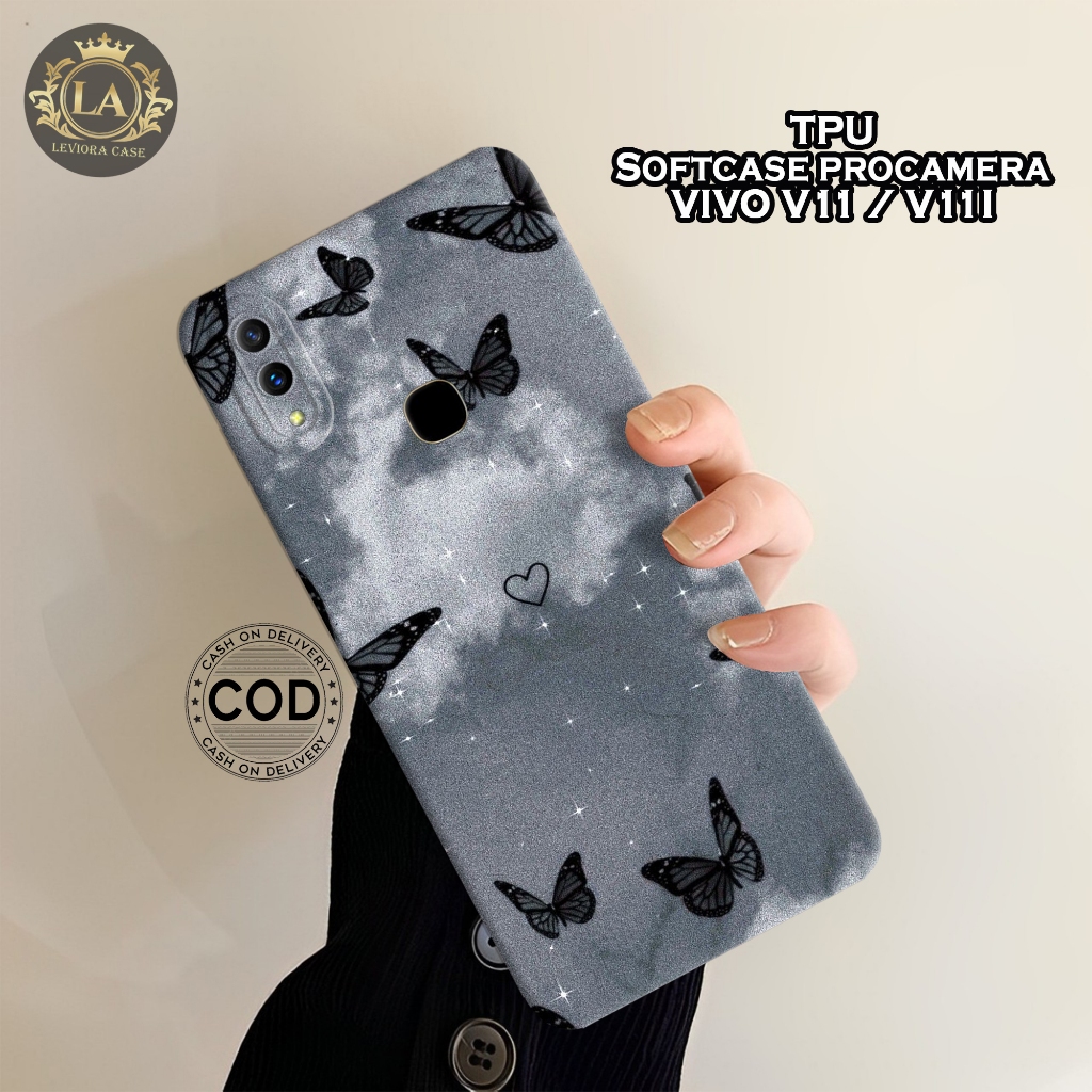 เคส VIVO V11 / V11i ใหม่ล่าสุด - เคส Leviora - เคสแฟชั่นผีเสื้อ - เคส VIVO V11 / V11i Softcase - เคส