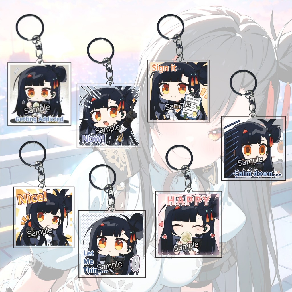 GANTUNGAN Qiongjiu Exilium Girls Frontline 2 KeyChain - อะนิเมะเกม KeyChain - พวงกุญแจ - ของที่ระลึก