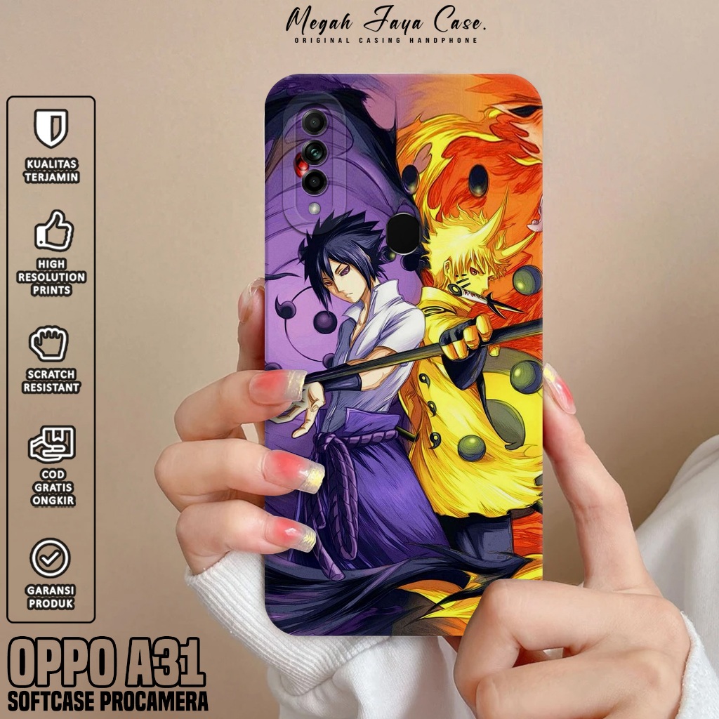 Softcase Hp Oppo A31 - Case Oppo A31 Motif Anime NRT - Casing Oppo A31 - Silicone Hp Protector - เคส