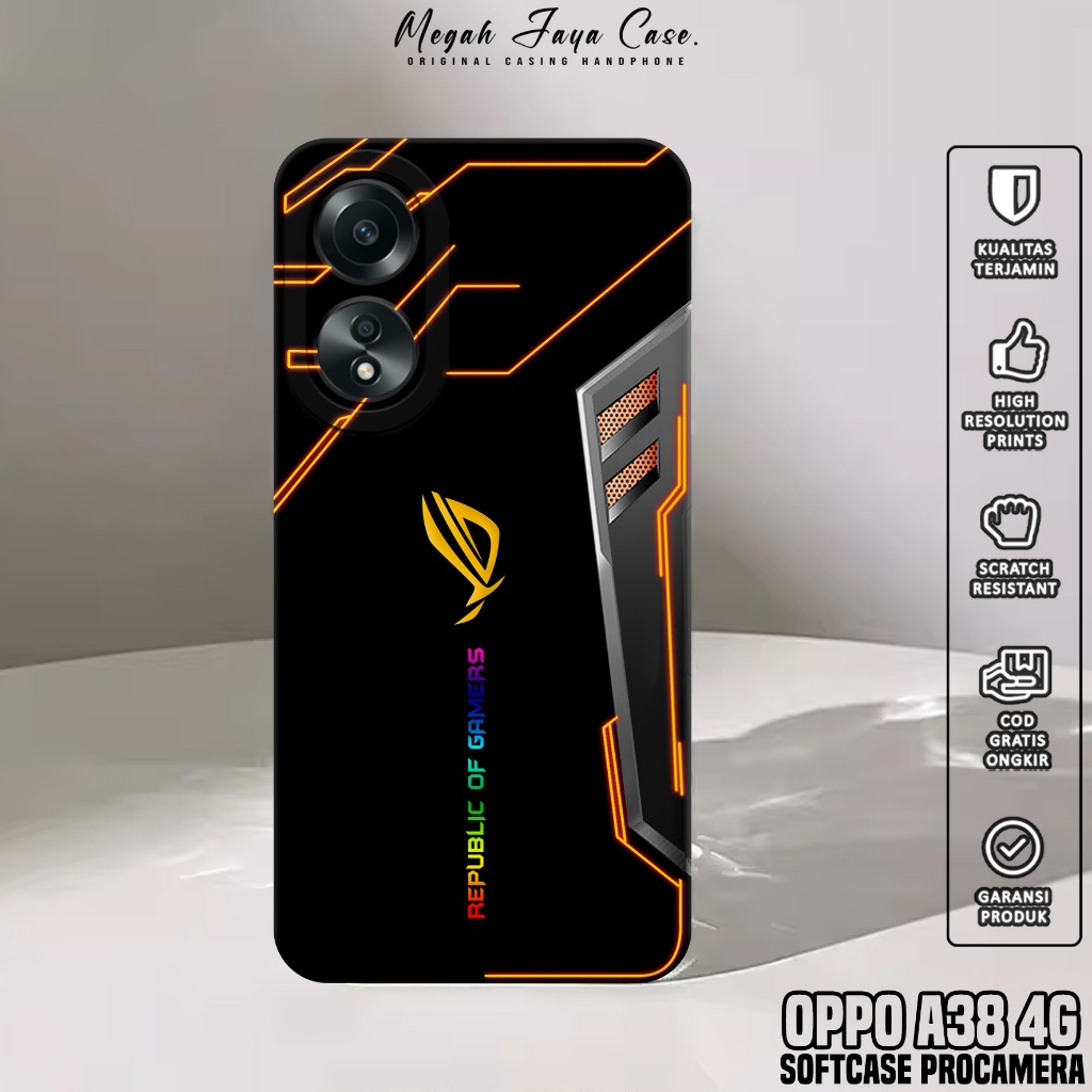 Softcase Hp Oppo A38 4G - เคส Oppo A38 4G Motif R0G - เคส Hp Oppo A38 4G - เคสซิลิโคน Hp Oppo A38 4G