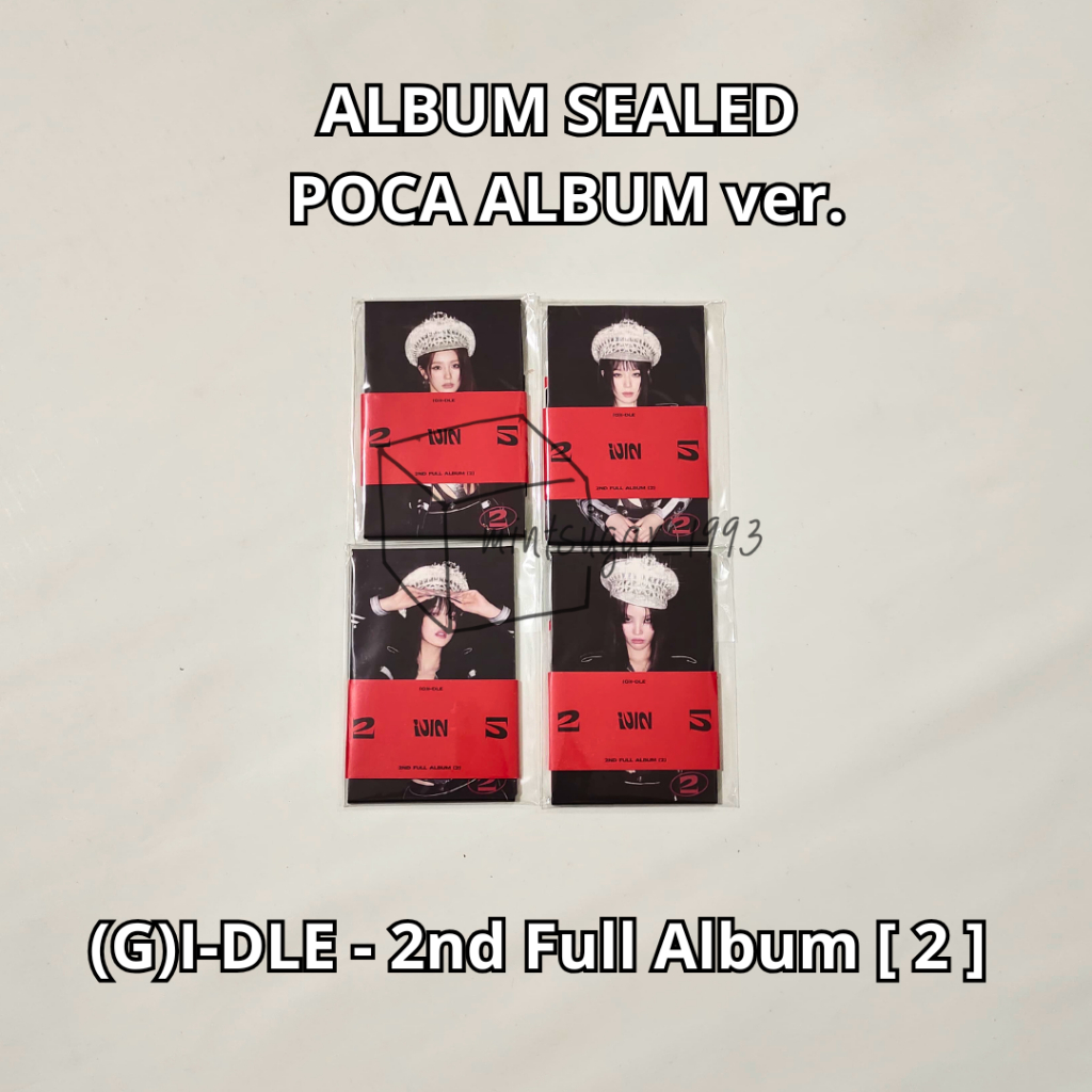 [ READY SEALED ] (G)I-DLE - 2ND ALBUM [ 2 ] ( POCA ALBUM ver ) [ MIYEON ver + MIYON ver + SHUQIDLE G