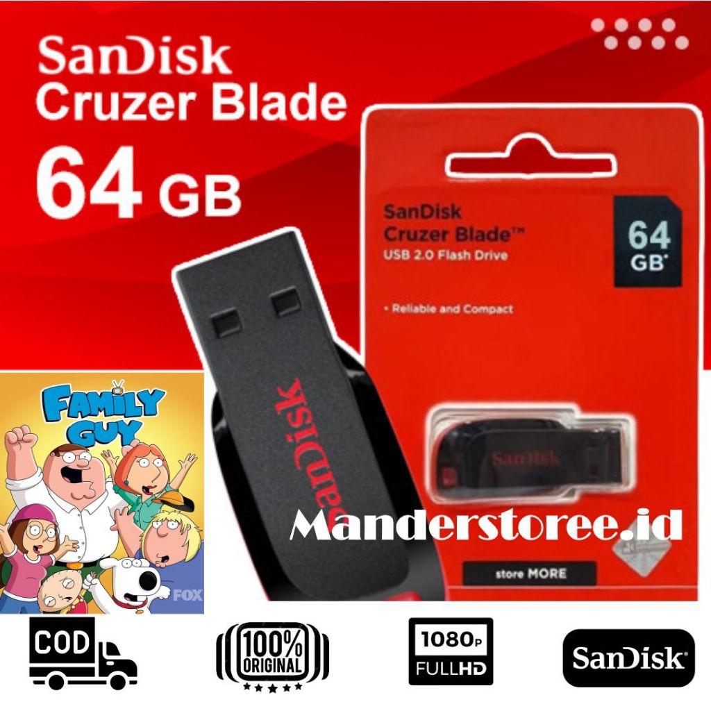 ฟิล์ม USB Family Guy Series Handphone/แท็บเล็ต Subtitle อินโดนีเซีย