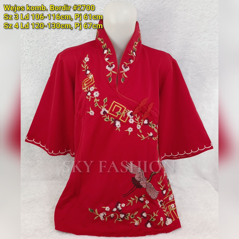 Chongsam TOP/ IMLEK TOP/ PREMIUM CHONGSAM BLOUSE