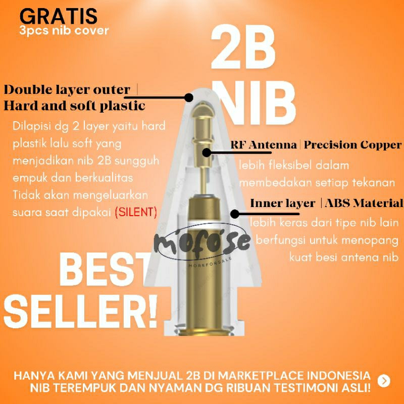 [2B/HB] Apple Pencil Tip, Apple pencil Gen1 Tip replacement, Gen 2, Apple Pencil USB C, Apple Pencil