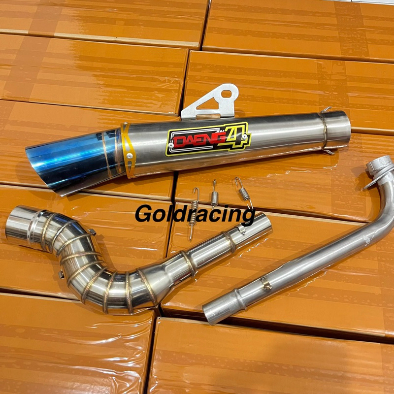 ท่อไอเสียทรงกรวย สแตนเลส 51 มม. สําหรับ XRM 125, Wave 125, Fury 125, RS125, Smash 115, Rusi TC, Raider J, Wave 100/110/115, RS100