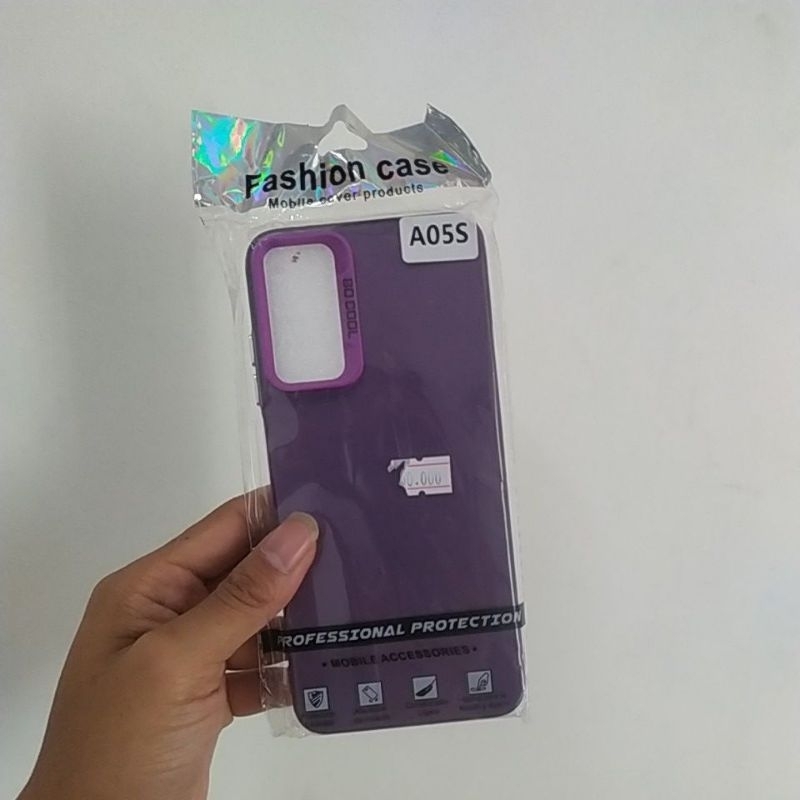 เคสแฟชั่น / Hardcase A05S เคส Samsung A05 s สีม่วง