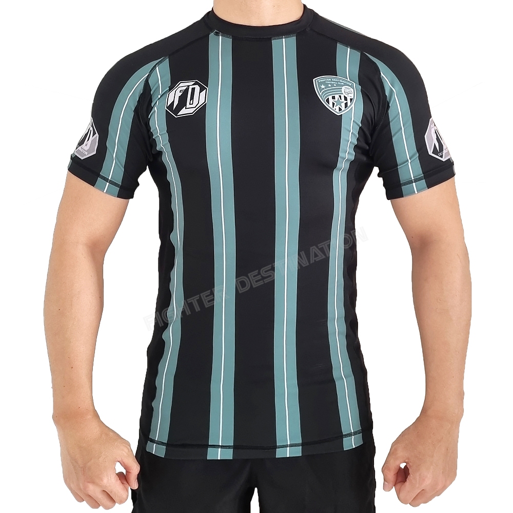 Fighter Destination KickOff Rashguard MMA Muay Thai BJJ Crossfit Boxing Kickboxing Combat Sports Mua