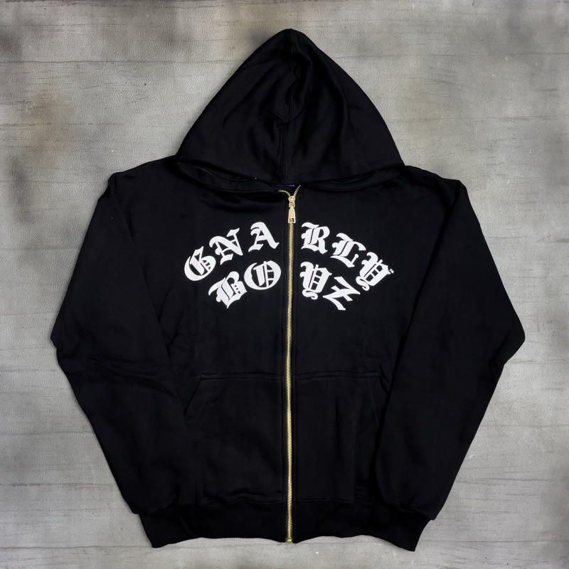Gnarly Club Zip Hoodie - เด็กชาย | เสื้อฮู้ด สินค้าต้นฉบับสีดํา