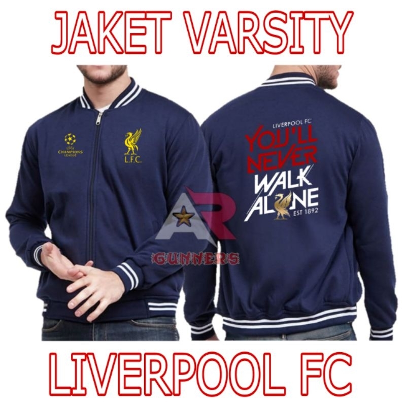 LIVERPOOL FOOTBALL JACKET แจ็คเก็ต VARSITY สําหรับผู้ชายและผู้หญิง