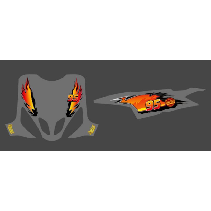 สติ๊กเกอร์แถบฉีกขาด MIO SPORTY/SMILE MACQUEEN MOTIF