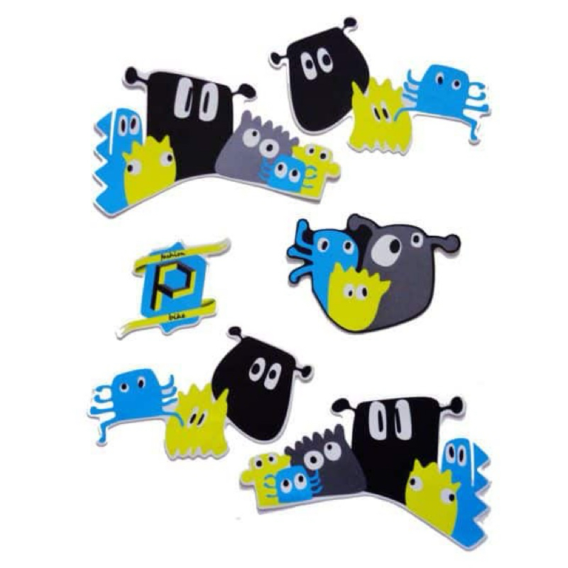 871X0K61PIXBA สติ๊กเกอร์ BeAT POP Pixel สีดํา