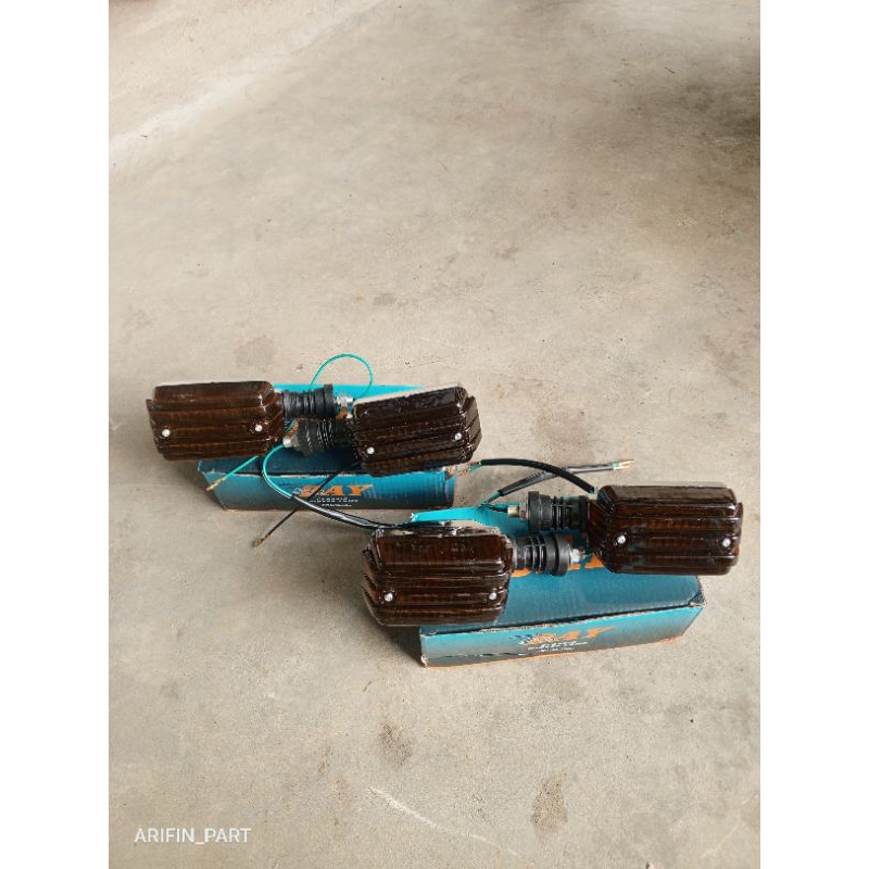 OLD RX TURN SIGNAL CONTENTS 4 สีดํา OLD RX TURN SIGNAL SMOKE BLACK RX TURN COBRA YT115 BLACK RX S LI