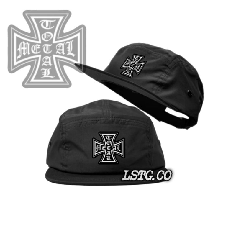หมวกแก๊ป Snapback ห้าแผง โลหะ สําหรับผู้ชายและผู้หญิง