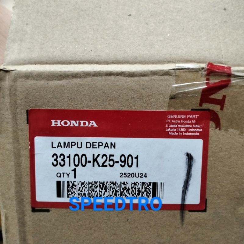 COMPLETE HEADLIGHT RESERCTOR สําหรับ HONDA BEAT FI (2014-2016) MOTORCYCLE 33100-K25-630