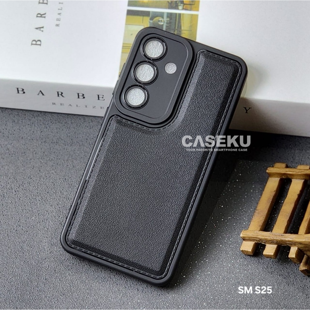 Samsung S25 Samsung S25 Plus Samsung S25 Ultra Case Leather Pro Camera Black Case Samsung S25 Samsun