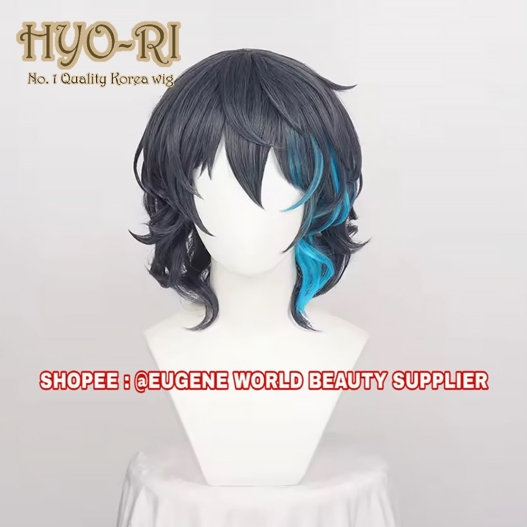 - FULL WIG TSUMUGI AOBA WIG AOBA TSUMUGI WIG อะนิเมะคอสเพลย์ภาษาอังกฤษ ENSEMBLE STARS WIG สําหรับชาย
