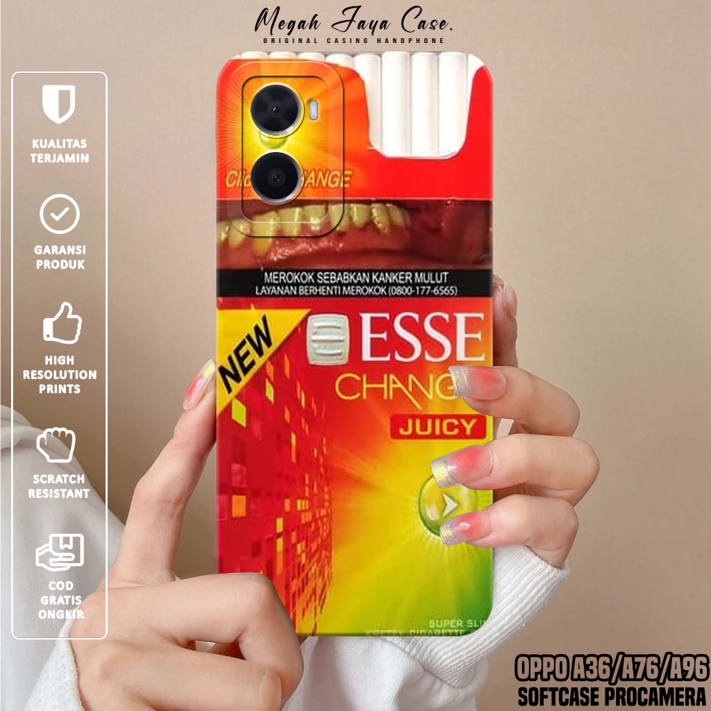 เคสโทรศัพท์ OPPO A36 / A76 / A96 - OPPO A76 / A96 / A36 ESS Motif Softcase - เคสโทรศัพท์ OPPO A76 - 