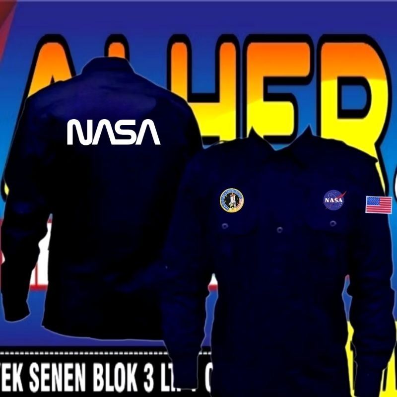 KEMEJA เสื้อ NASA เสื้อ NASA ชุด Pdh เสื้อทํางาน ทํางาน ทํางาน ชุด Pdh ชุด Pdl Pdh NASA