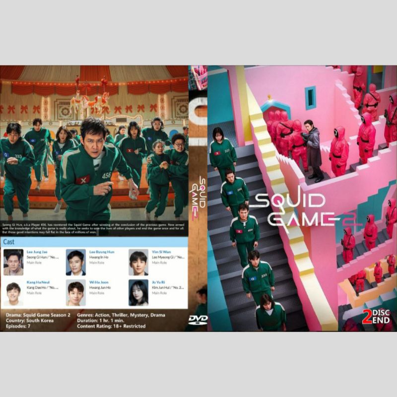 Drakor 2024 Series Cassette "SQUID GAME S2" 2 Disk-end