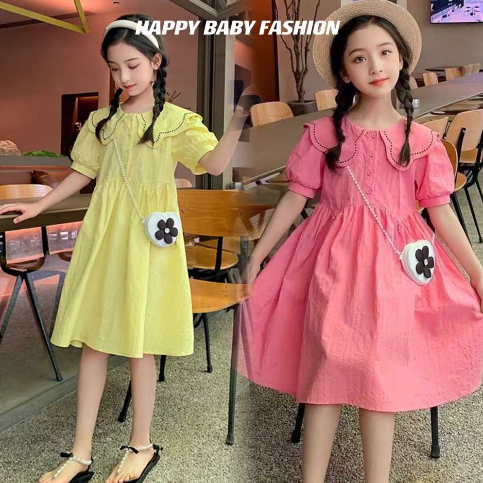 Muraaaahh Happy BabyDRESS Korean Children ABG Plain Motif Accessories No. Qz156