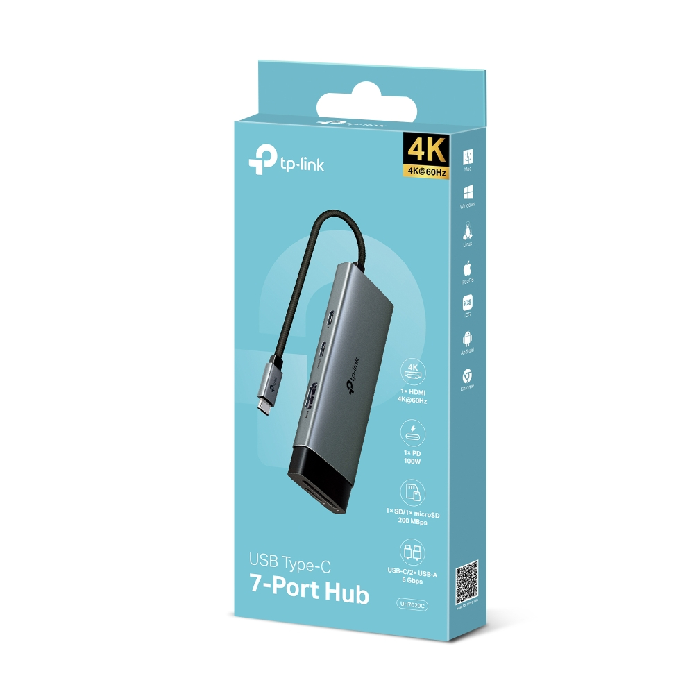 TP-link UH7020C ฮับ USB Type-C 7-Port
