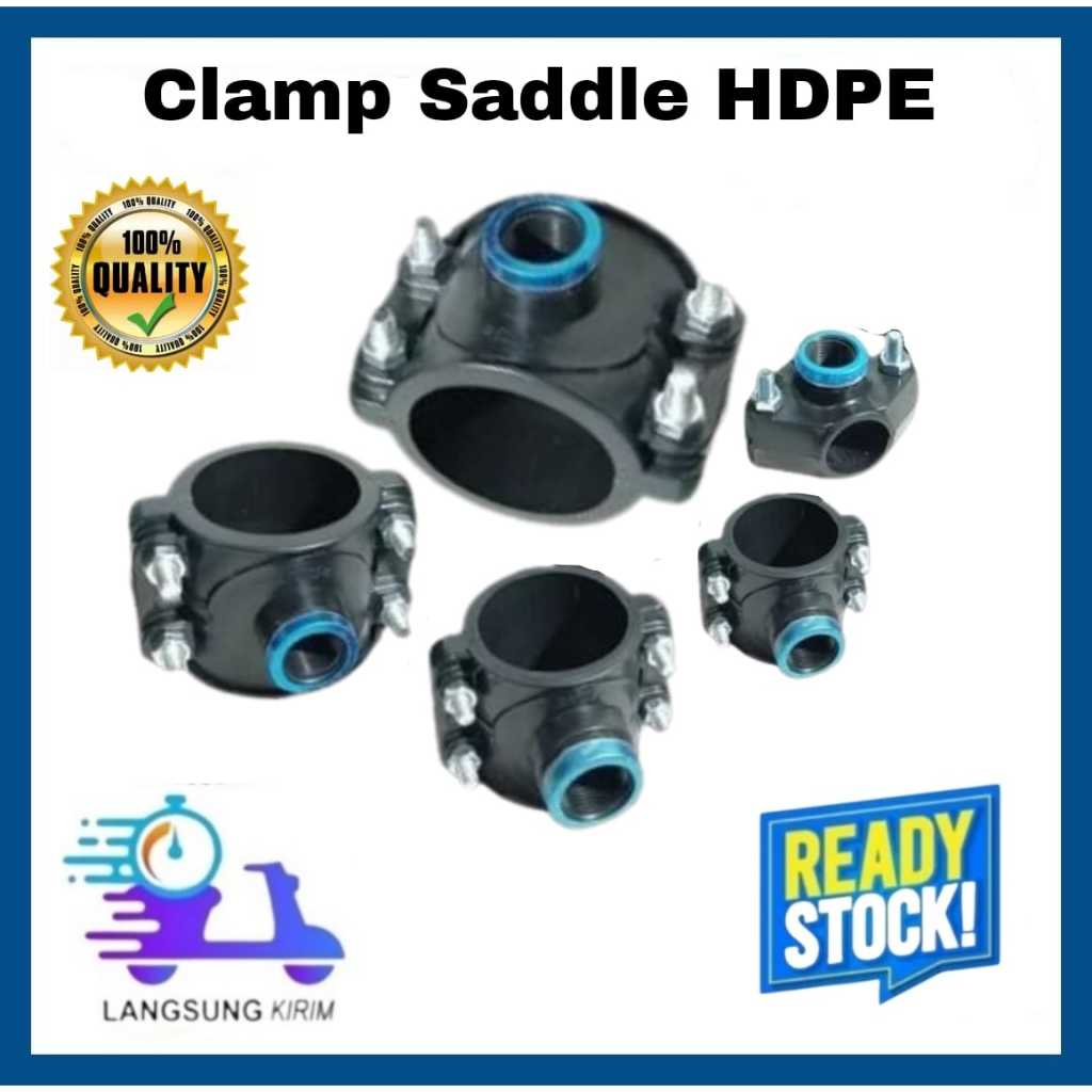 แคลมป์อาน HDPE 8" x 2" นิ้ว แคลมป์อาน 200 mm x 2" HDPE