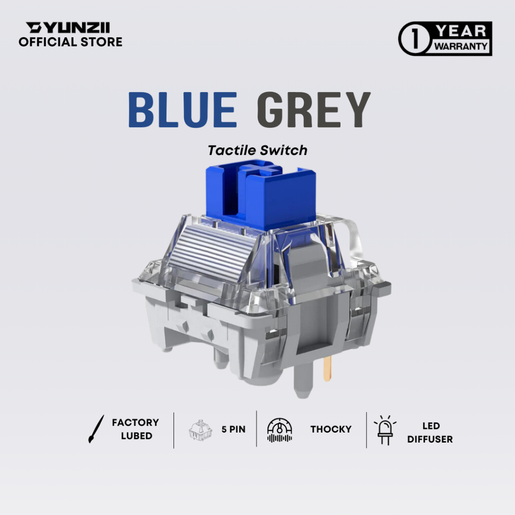YUNZII Blue Grey Tactical Switch