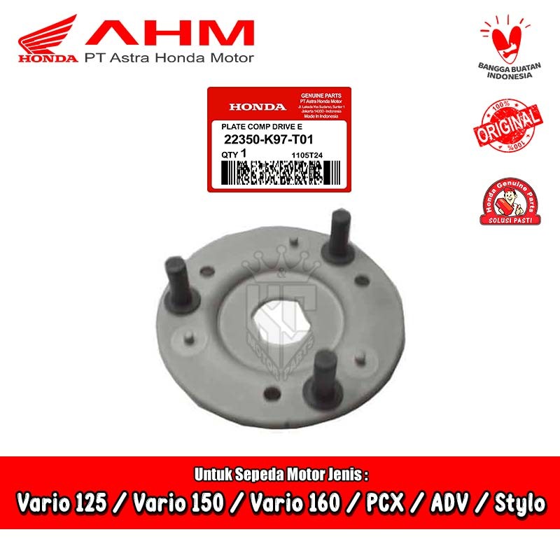 Honda Vario PCX ADV Stylo 110 125 150 160 Original AMM 22350-K97-T01 แผ่นเฟืองที่อยู่อาศัย