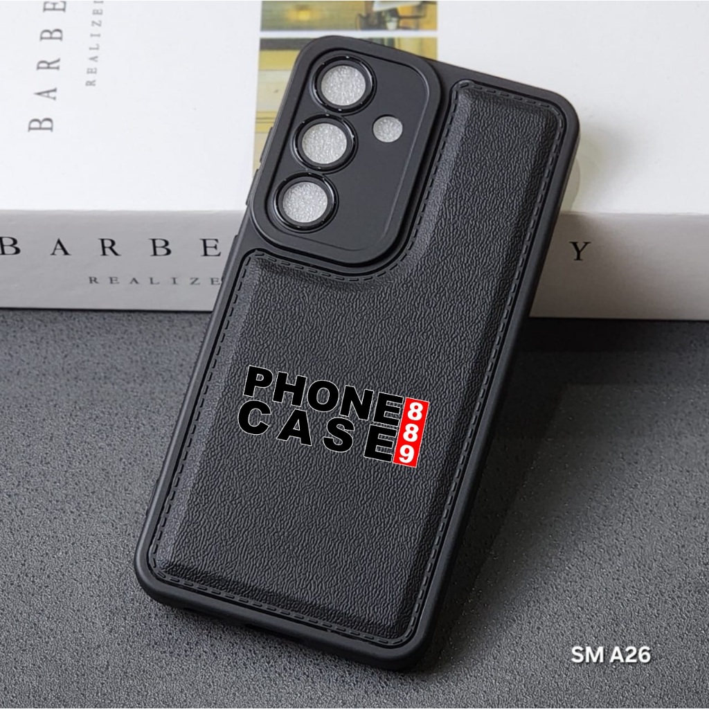 SAMSUNG A26 CASE LEATHER PRO BLACK CASE BLACK SAMSUNG A26