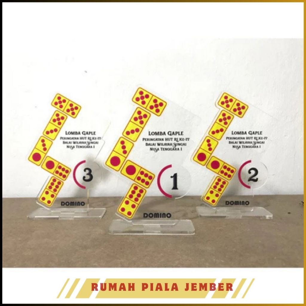อะคริลิค Domino Cup Domino Plaque