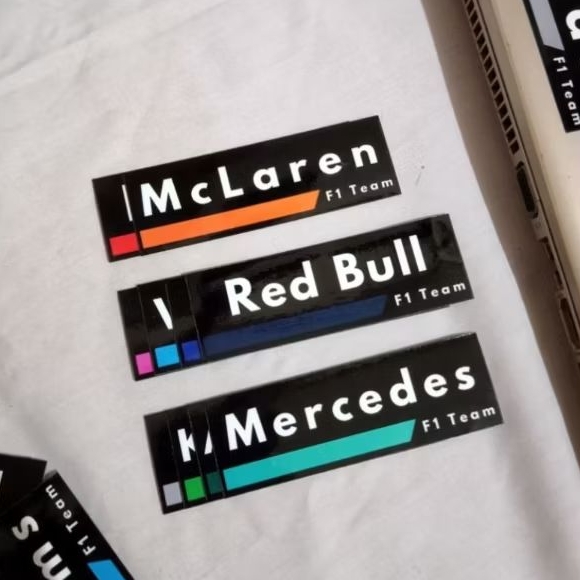 F1 สติกเกอร์ทีม APXGP Mercedes Aston Martin RB Haas Alpine Williams Red Bull McLaren Ferrari สินค้า