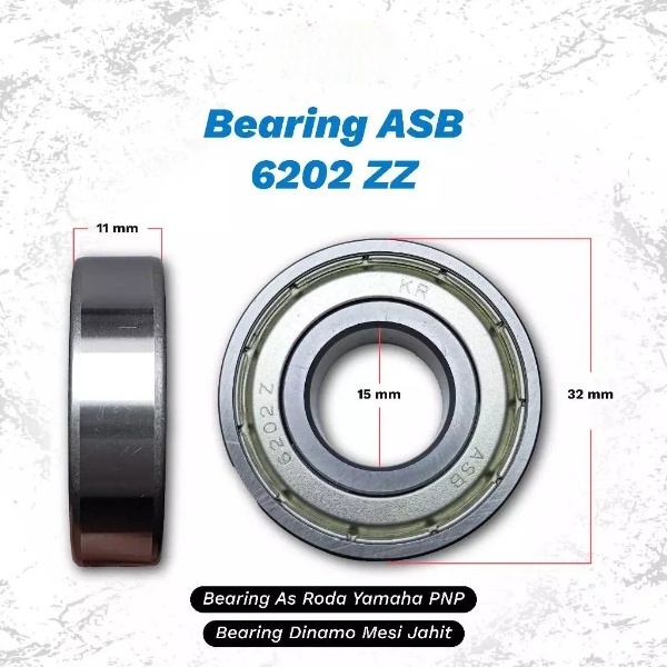 แบริ่ง 6202 ZZ ASB แบริ่งเดิม Klaher 6202 ZZ ORI