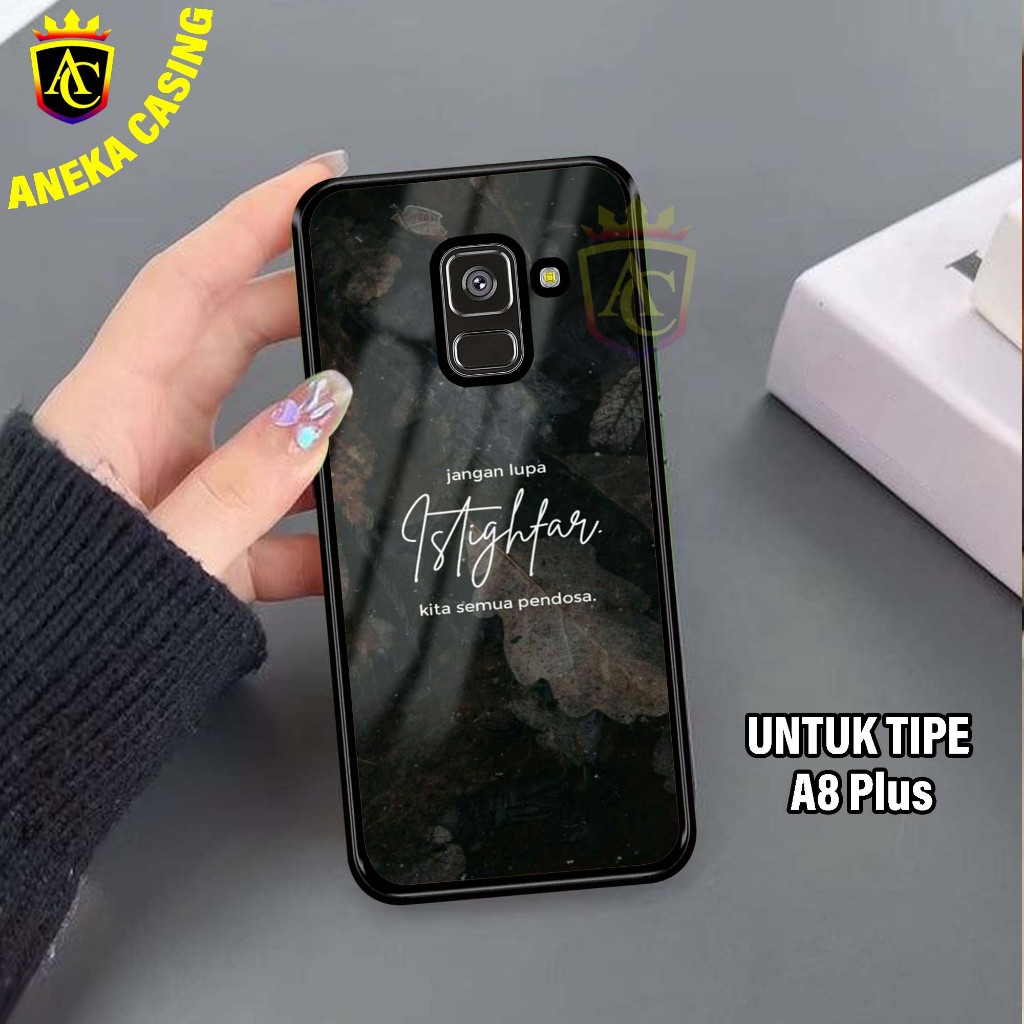 เคส HP SAMSUNG A8 PLUS - Glossy Hardcase เคสโทรศัพท์ SAMSUNG A8 PLUS ล่าสุด [Motif - QUOTES 1] - เคส