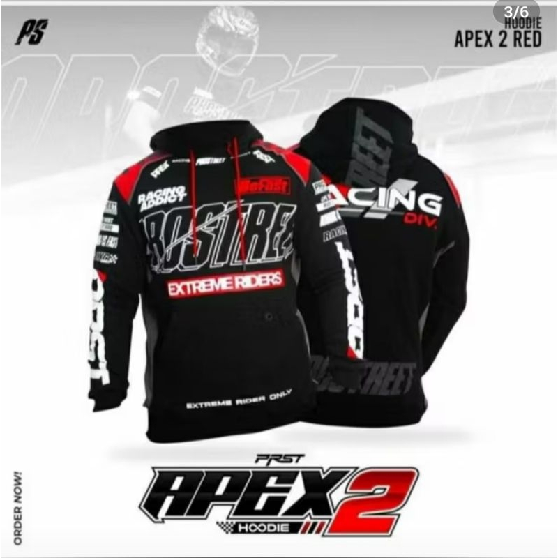 Prostreet Apex Red Hoodie เสื้อกันหนาว Hoodie Jumper Sunmori ผู้ชาย Hoodie Distro ผู้ชายวัสดุหนา