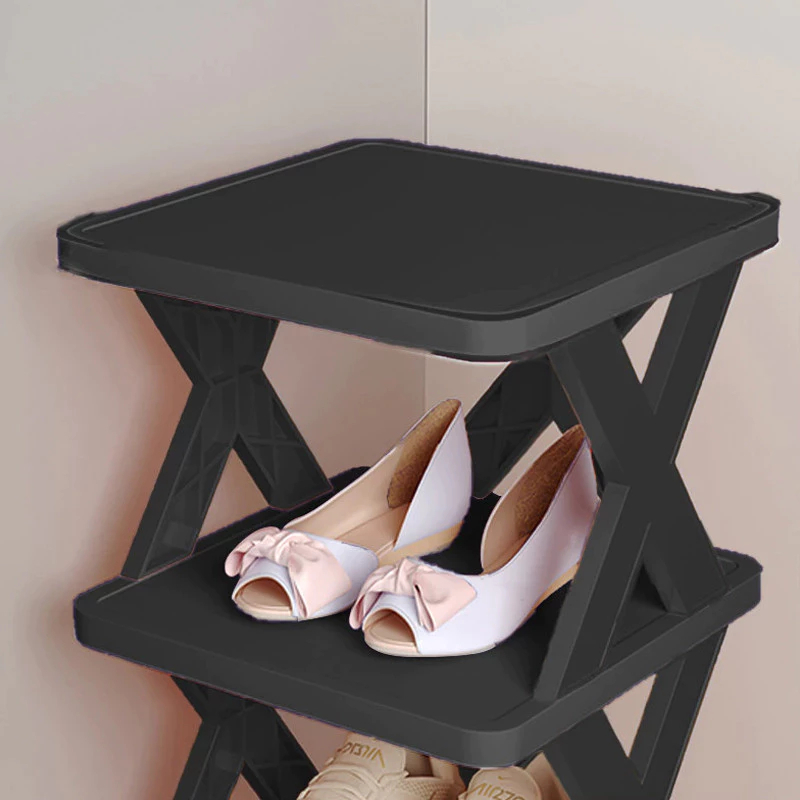ชั้นวางรองเท้า X อเนกประสงค์ Ihome สําหรับรองเท้าแตะซ้อน