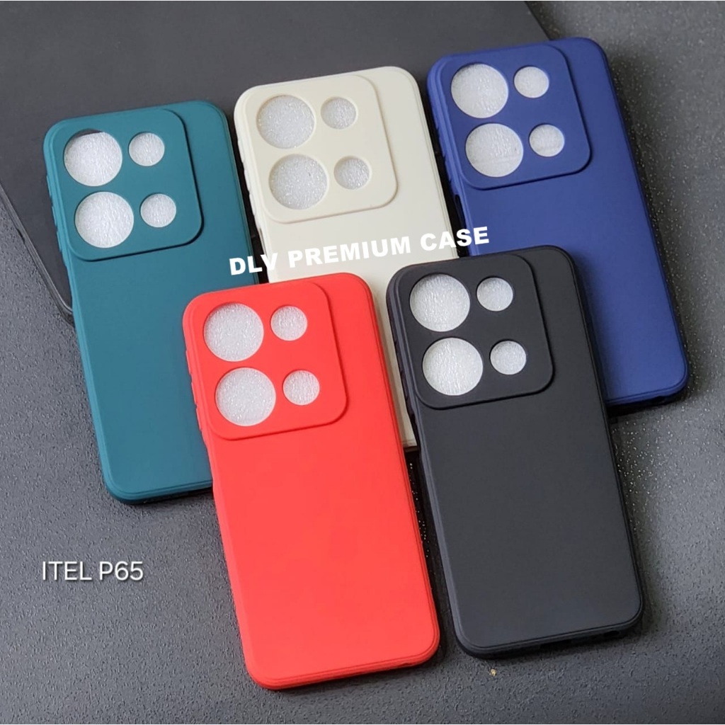 ITEL P65 CASE MACAROON SQUARE EDGE SOFT CASE LIQUID EDGE ITEL P65 MS-1