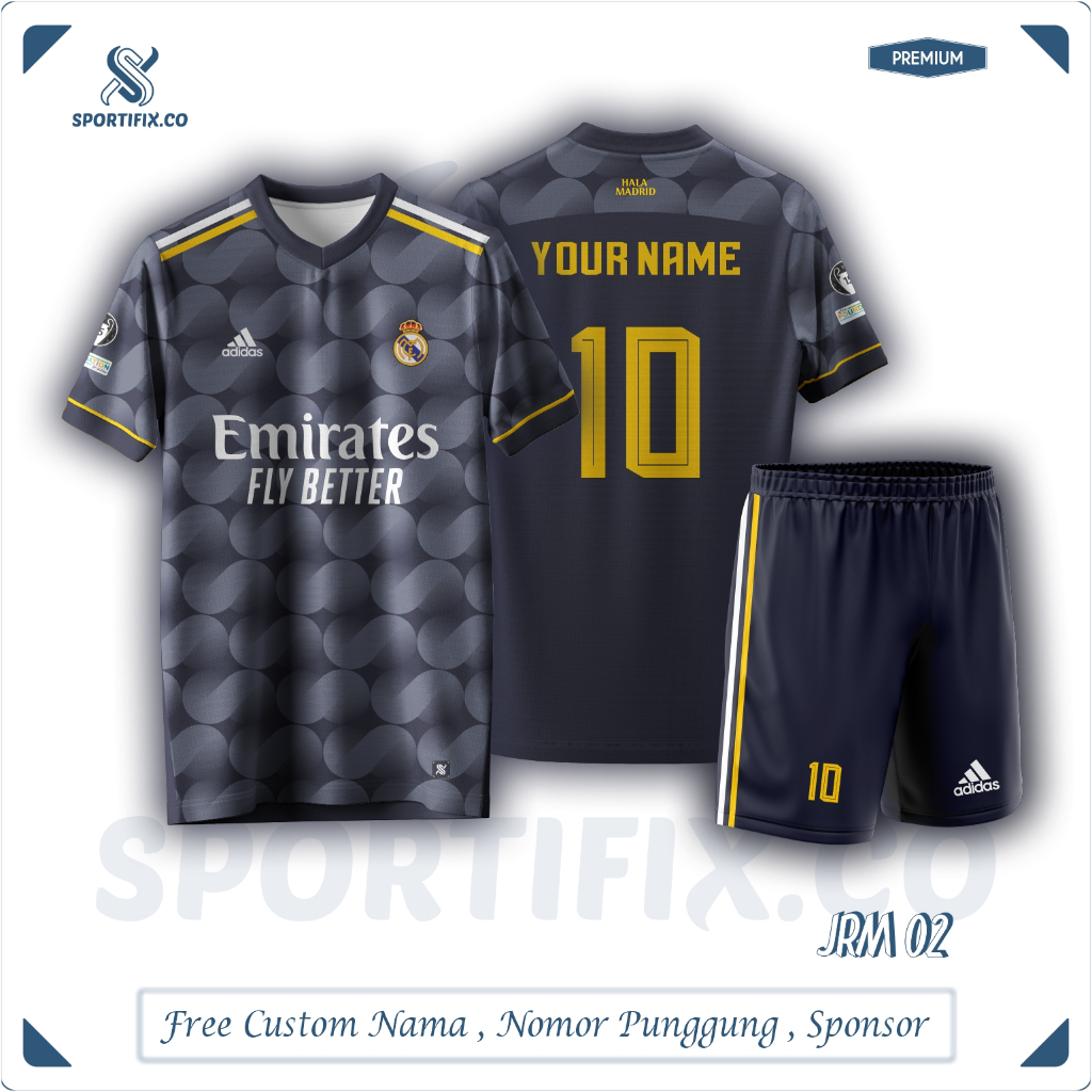 EMIRATES FLYBETTER JERSEY FULL PRINT ฟรีชื่อและหมายเลข (สามารถเป็นชื่อเพิ่มเติมได้)