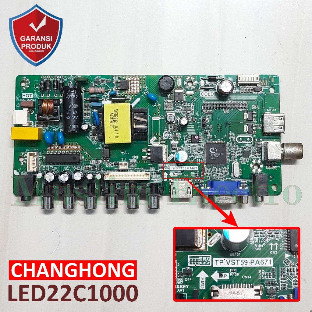 Changhong LED22C1000 22C1000 LED TV เมนบอร์ด